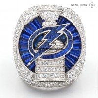 2020 Tampa Bay Lightning Stanley Cup Ring(Rotatable top/C.Z. logo/Copper/Deluxe)